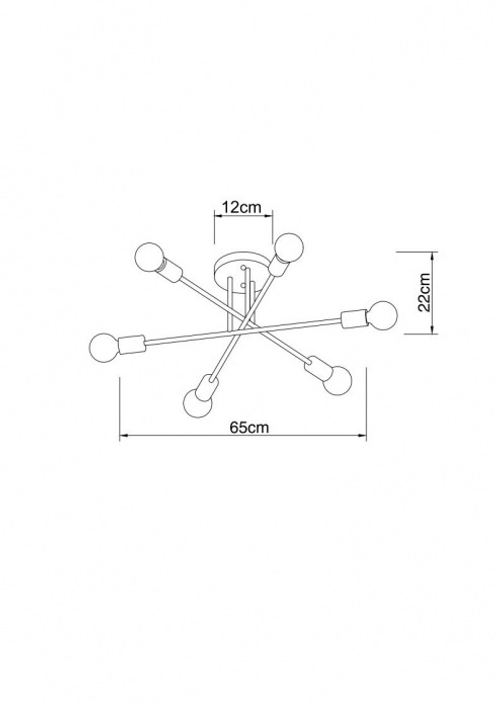 Потолочная люстра Arte Lamp ALASTOR A5435PL-6WH