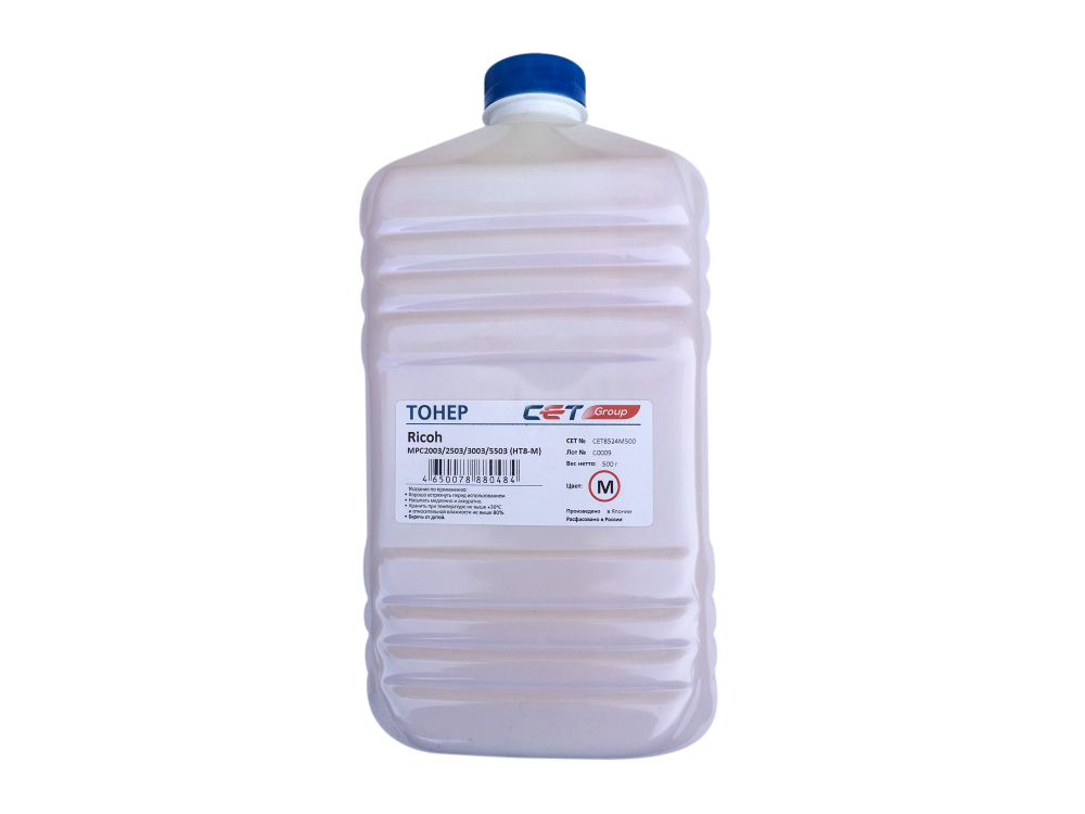 Тонер HT8-M (CPT) для RICOH MPC2011/C2004/C2504/C3003/C307, IMC3000 (Japan) Magenta, 500г/бут, (унив.), CET8524M500