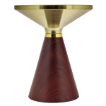 Кофейный столик Bradex Home Vision диам.40см x 54см, металл под дерево, керамика
