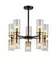 Люстра потолочная Rilon 74671/5+5 GOLD+BLACK, 10×40 Вт, золотая и чёрная
