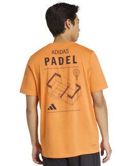 Теннисная футболка Adidas Padel Cat Graphic - orange