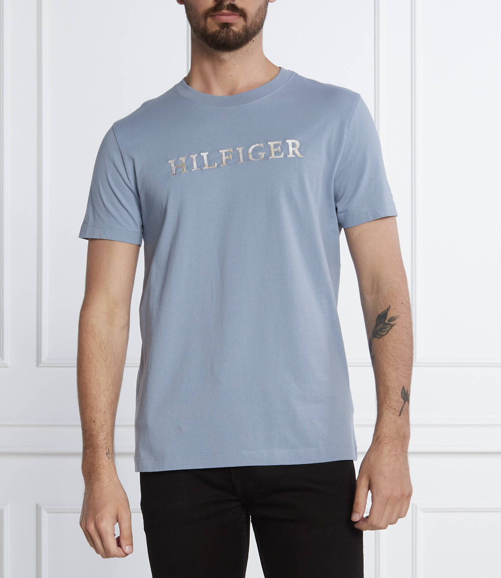 футболка Tommy Hilfiger - голубой(MW0MW24571)