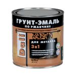 ГРУНТ-ЭМАЛЬ ПО РЖАВЧИНЕ "DALI" 3в1 ЧЕРНАЯ (RAL 9005) 0,75 л  (6) "РОГНЕДА"