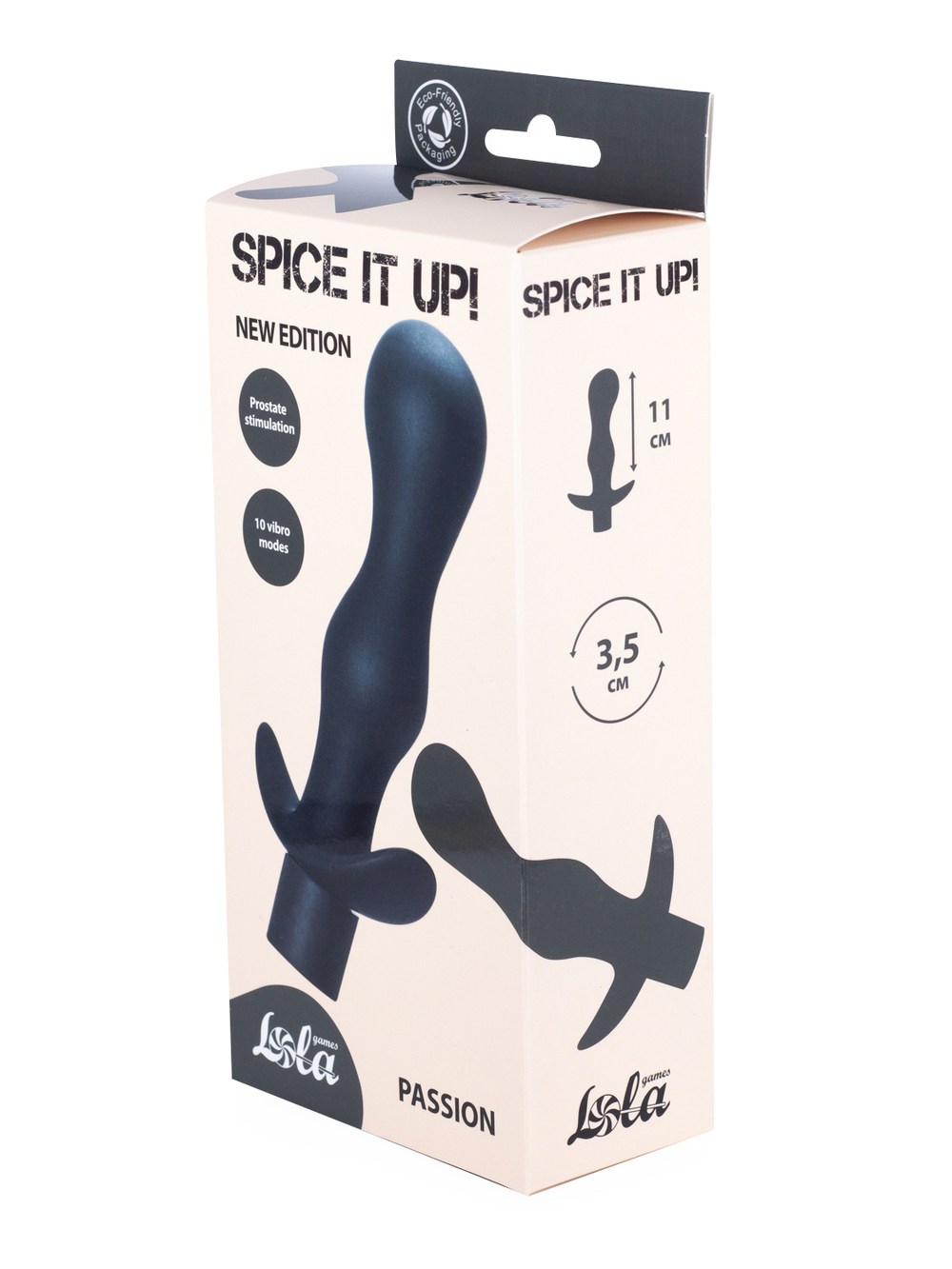 Анальная пробка с вибрацией Spice it up Passion Black 8004-01Lola