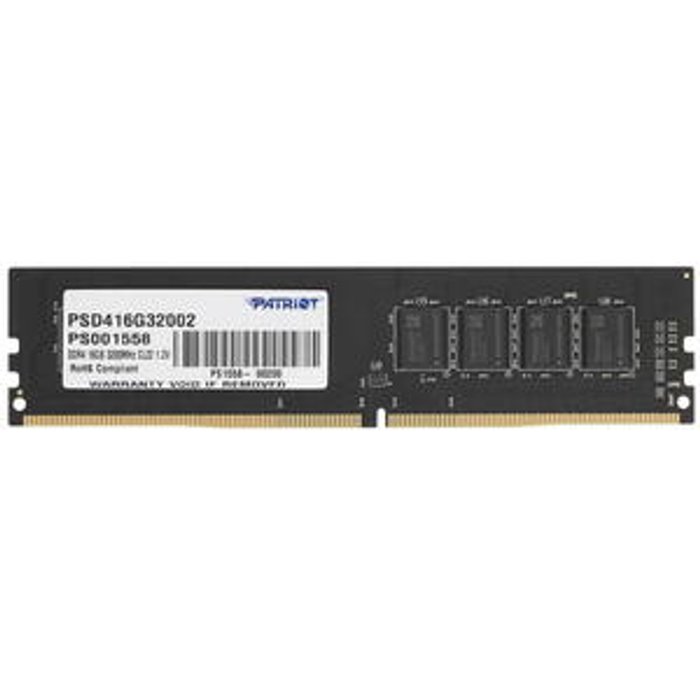 Модуль памяти DIMM DDR4 16Gb, 3200Mhz, Patriot Signature (PSD416G32002)