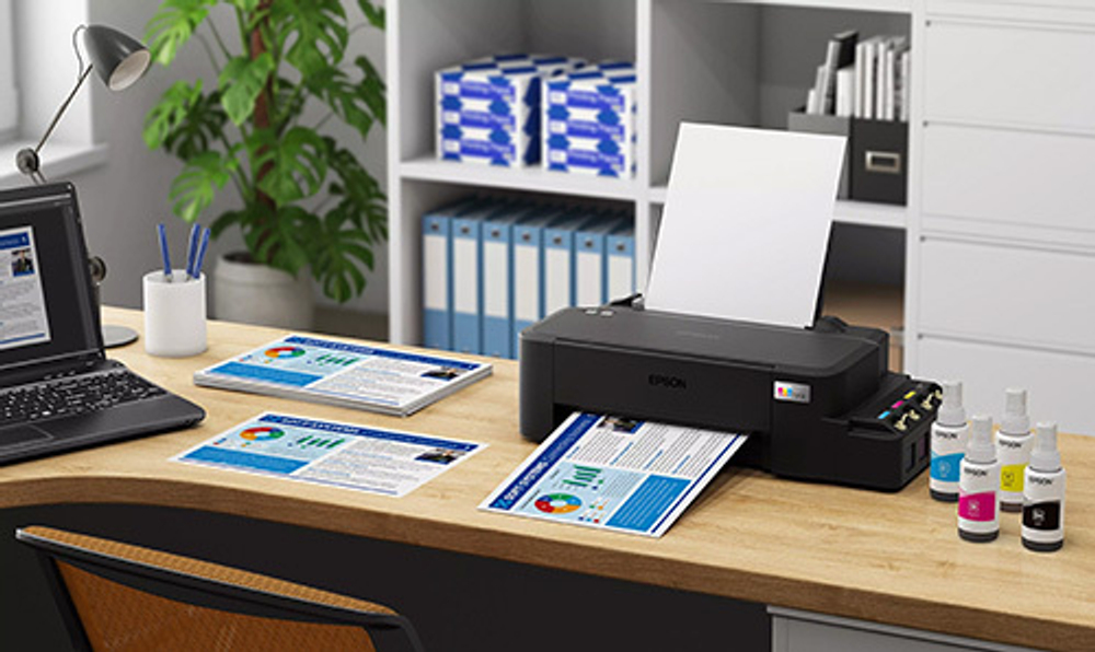 Принтер Epson EcoTank L121, A4, 9стр./мин, USB, цветной