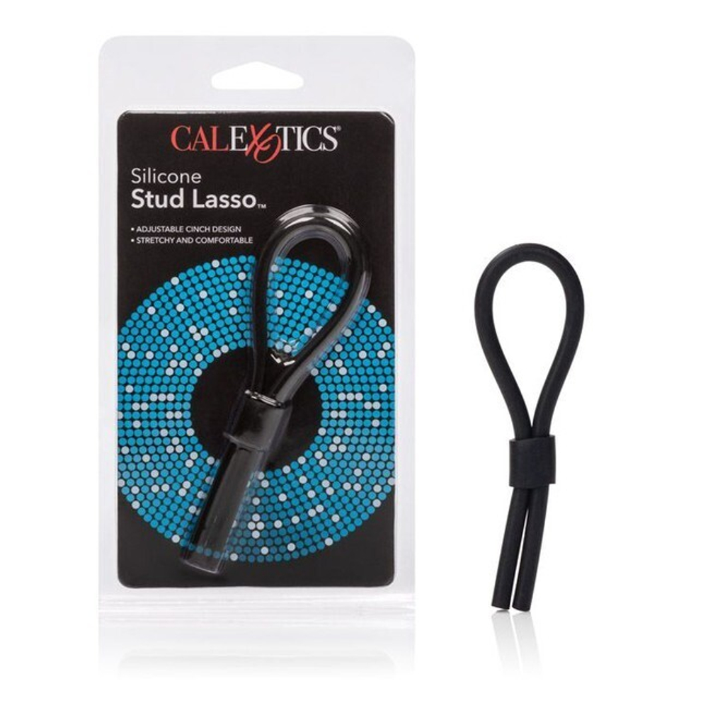 Лассо из натурального силикона "Silicone Stud Lasso" (Цвет: черный)