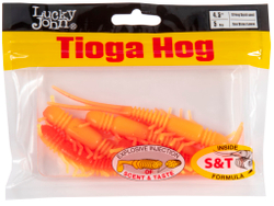 Виброхвосты съедобные LJ Pro Series TIOGA HOG 4.5in (11,4 см), цв. T54, 5 шт.