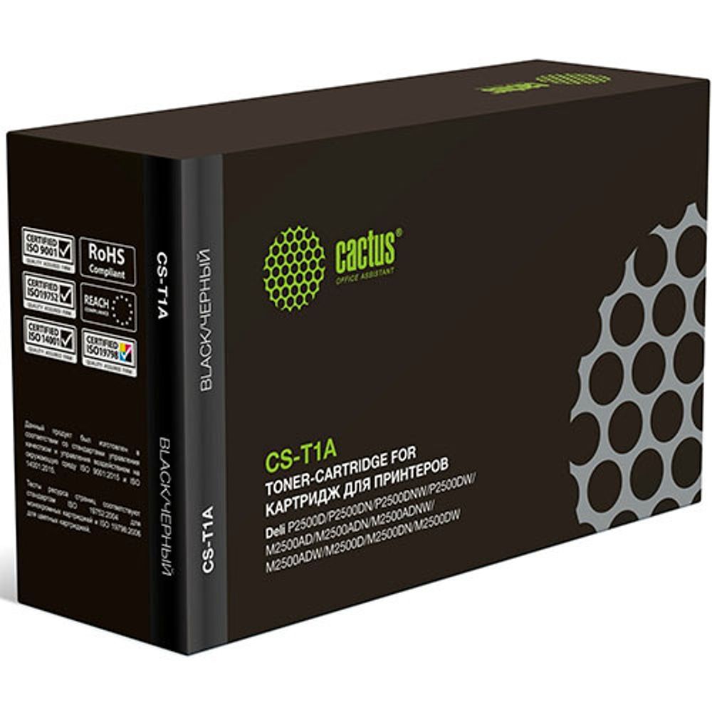 Картридж Cactus T1A CS-T1A для Deli P2500D/2500DN/2500DNW/2500DW черный