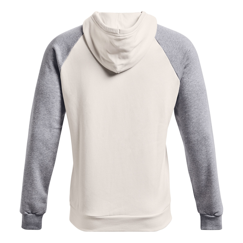Мужская кофта теннисная Under Armour Rival Colorblock Hoody Men - Cream, Lightgrey