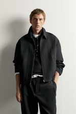 КУРТКА RELAXED FIT СО СКЛАДКАМИ — ZARA