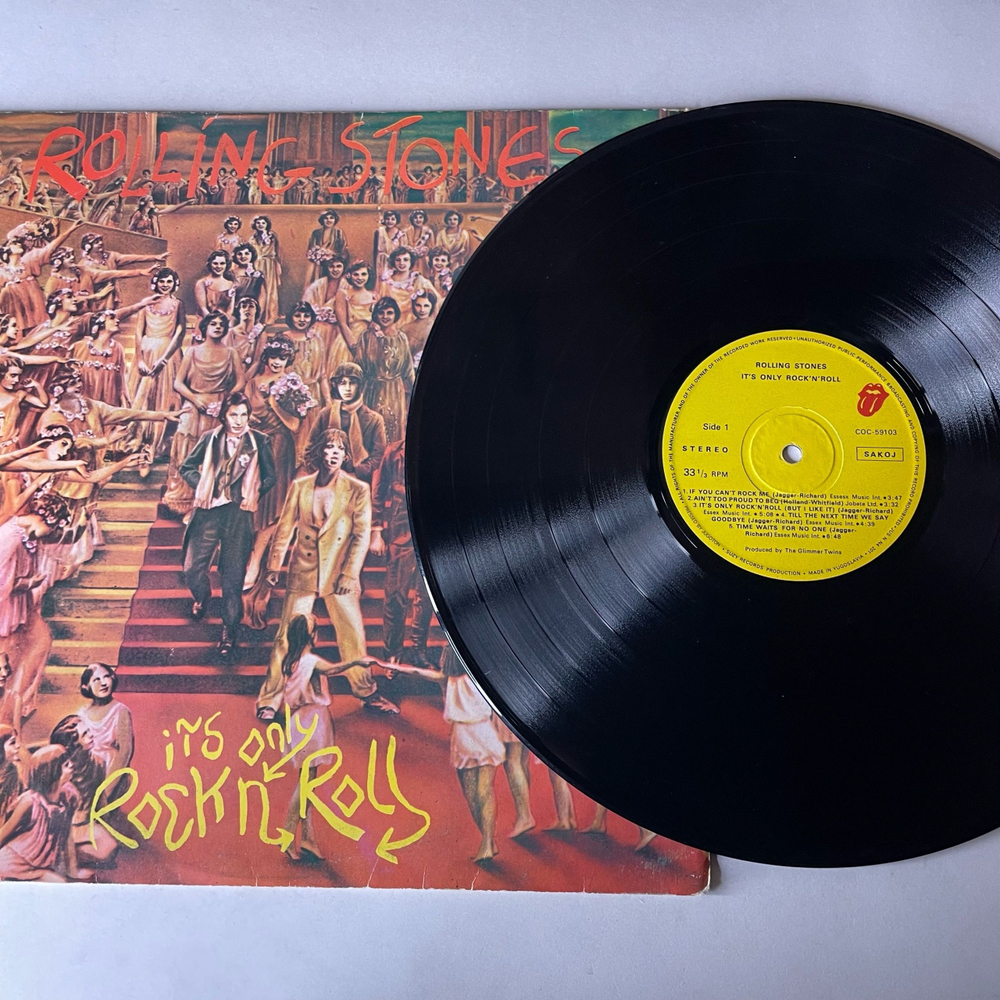 Винтажная виниловая пластинка LP The Rolling Stones It's Only Rock N Roll (Югославия 1974)