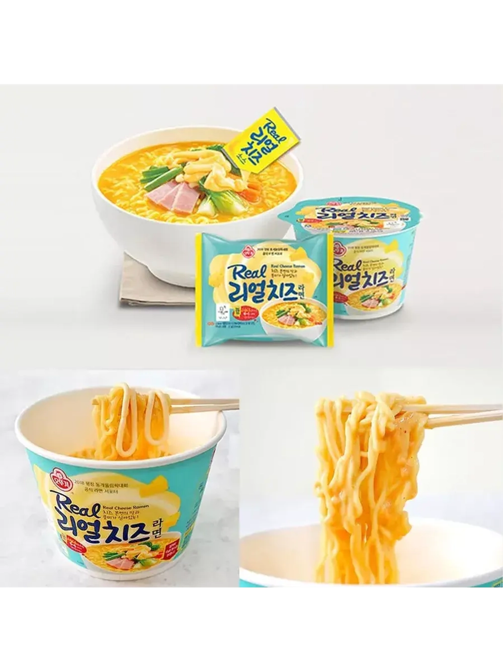 Лапша со вкусом сыра Real Cheese Ramen 135 г * 3 шт