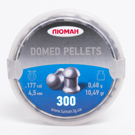 Пули Люман Domed Pellets 4,5 мм 0,68 г (300 шт)