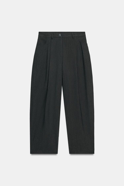 ZARA БРЮКИ BARREL В ТОНКУЮ ПОЛОСКУ — ZW COLLECTION, ПОЛОСКИ