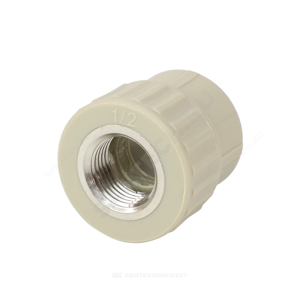 Муфта PP-R комбинированная серая Дн 20х3/4" ВР VALFEX 10129120Г