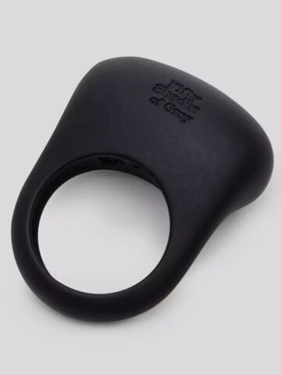 Черное эрекционное виброкольцо Sensation Rechargeable Vibrating Love Ring (Цвет: черный)