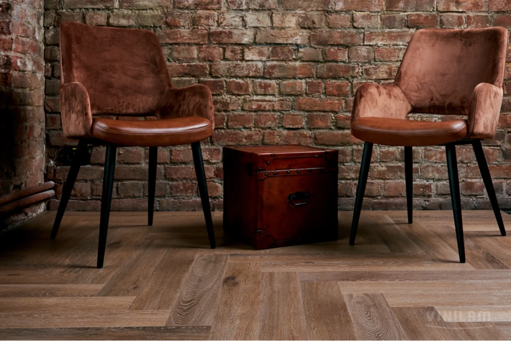 Кварц-винил Клеевой LVT Vinilam Parquet Herringbone Glue LVT 2,5 мм Паркет Венецианский 2.79 м2