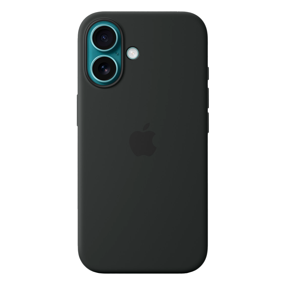 Силиконовый чехол с поддержкой MagSafe Apple Silicone Case для iPhone 16, Black (Черный)