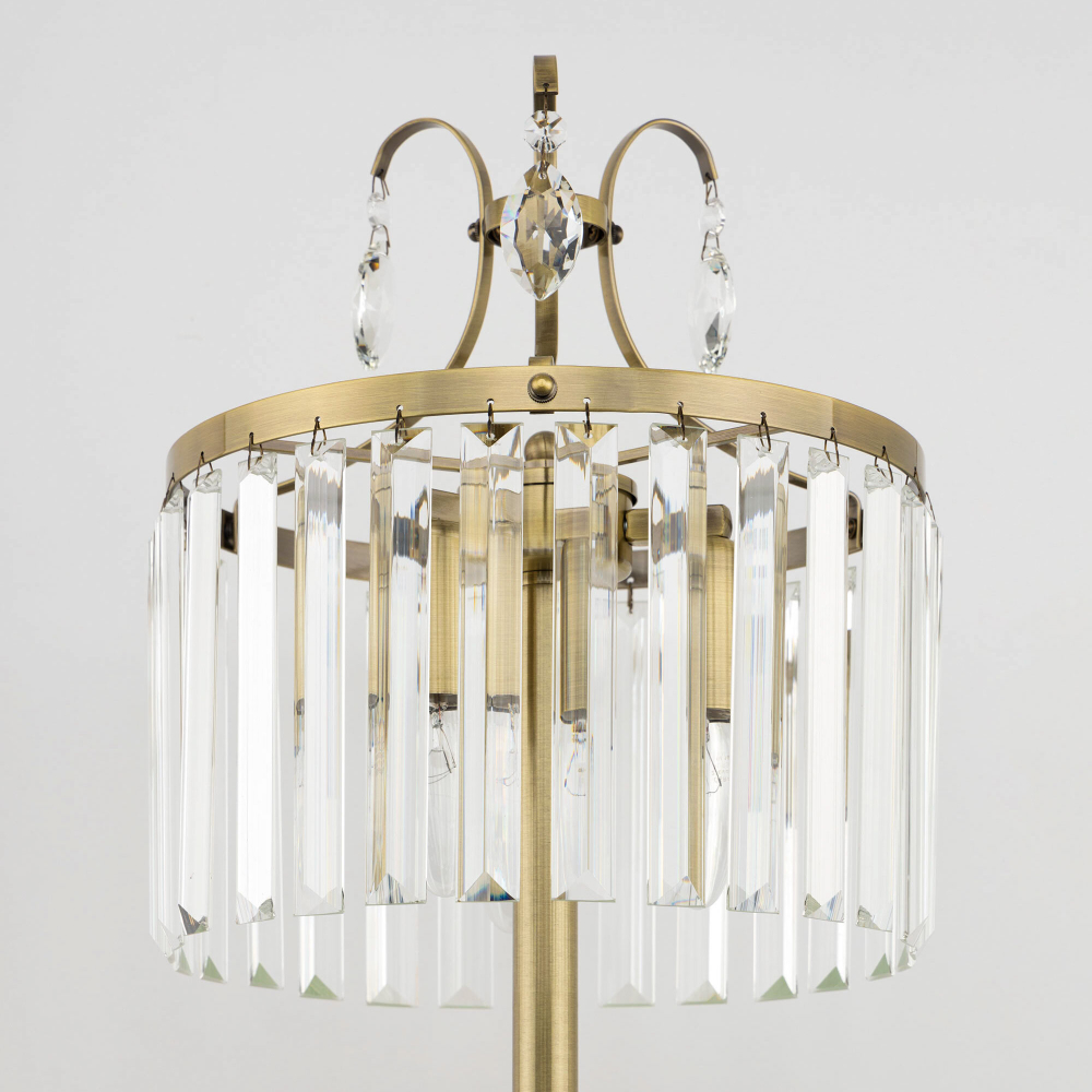 Citilux Инга CL335833 Настольная лампа хрустальная Бронза