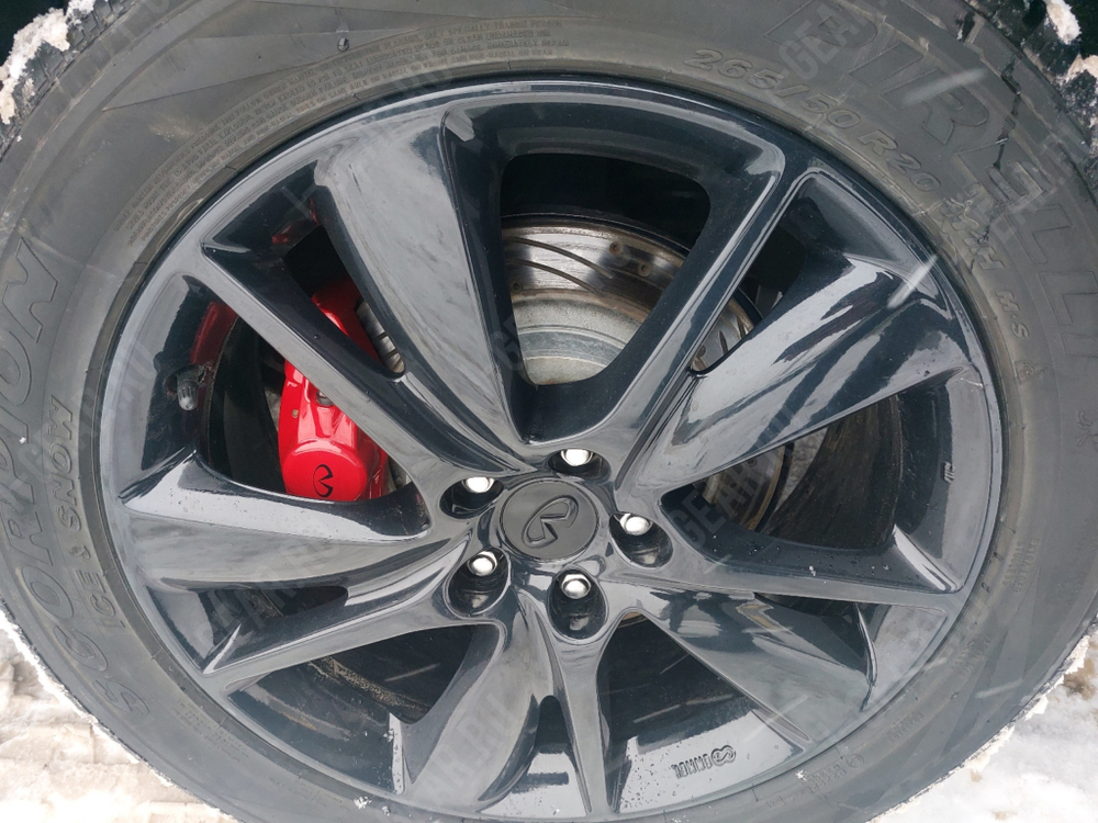 Окрас суппортов Akebono Infiniti