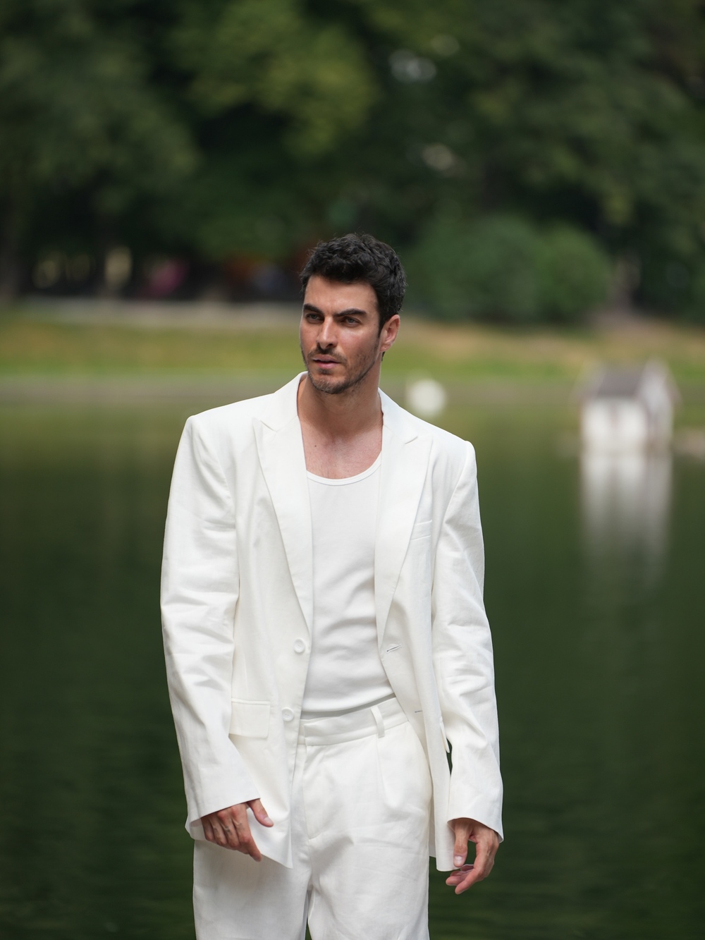 Блейзер льняной | white