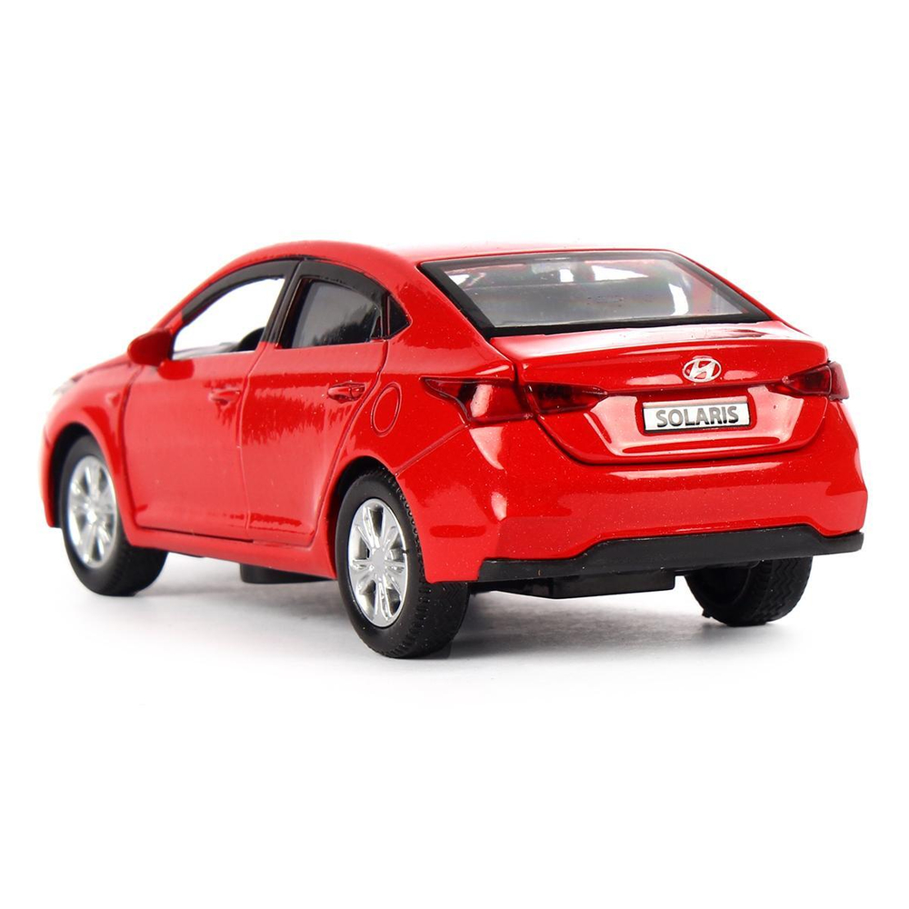 Модель ин. мет. "Hyundai Solaris" 12см, двер, баг, красн, коробка SOLARIS2-12-RD (Технопарк)