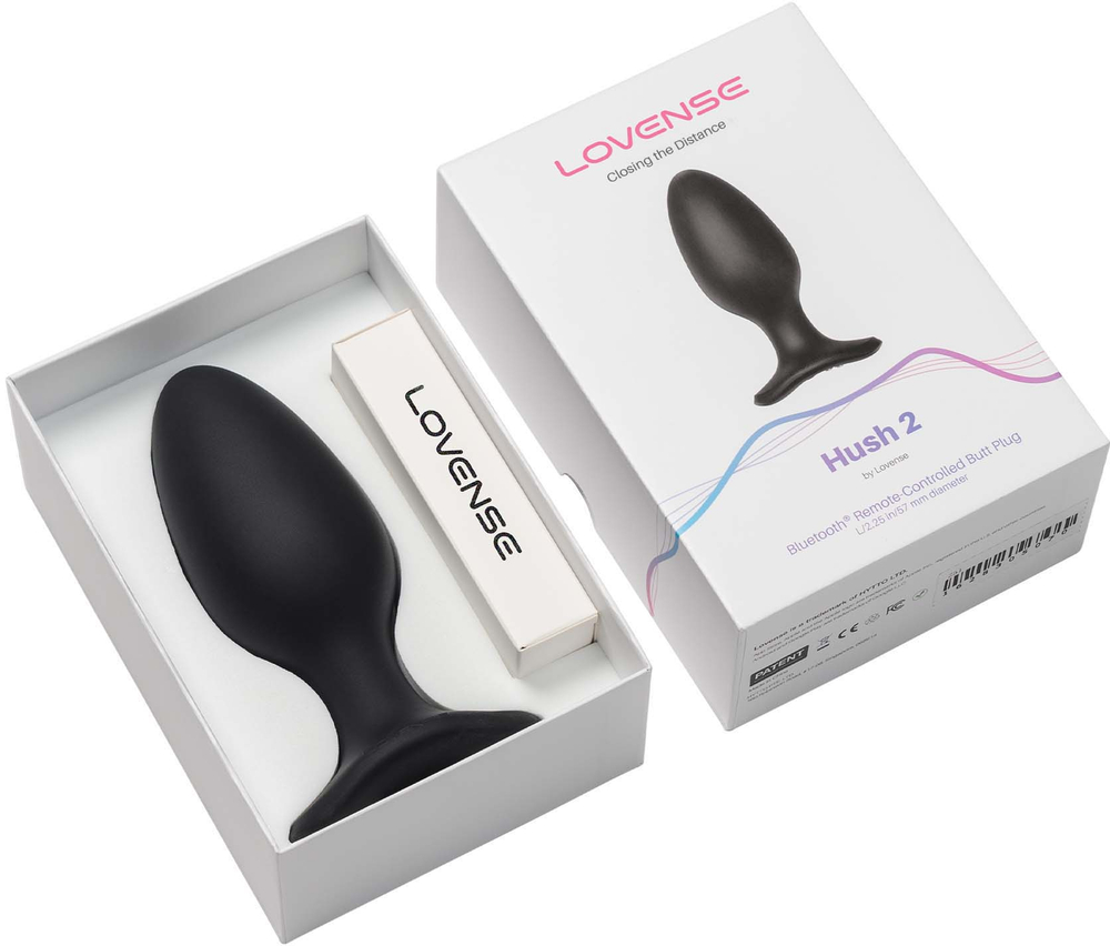 LOVENSE Hush 2 - Анальная пробка, (5,7 см.)