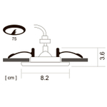 Точечный встраиваемый светильник Arte Lamp AQUA A5440PL-1WH, 1хGU10