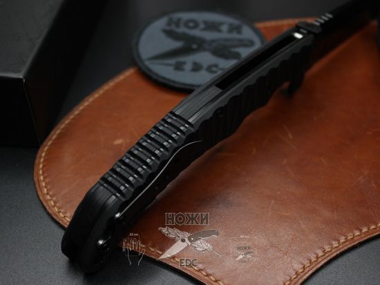 Складной нож НОКС Аватар (Black) 334-700424 c клинком из стали D2, рукоять G10