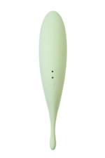 Вакуум-волновой бесконтактный стимулятор клитора Satisfyer Twirling Pro зеленый