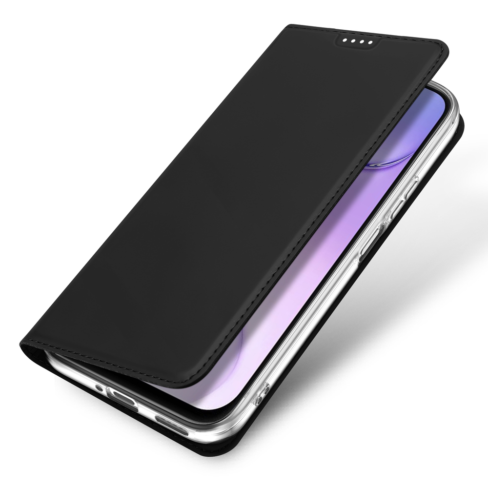 Чехол книжка из кожи черного цвета для смартфона Honor 600 Smart и X7e Plus, серия Skin Pro Series от Dux Ducis