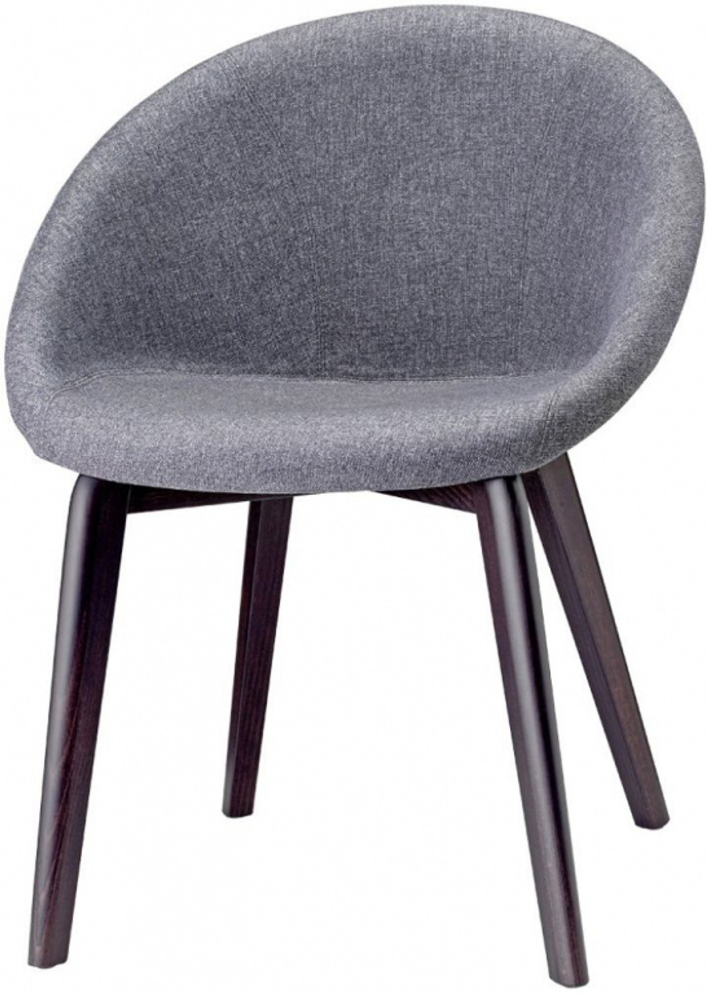 Кресло с обивкой Scab Design Natural Giulia Pop, венге, серый