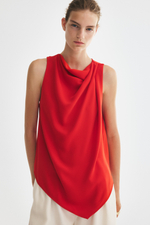 Топ с драпировкой и платочным низом - H&M
