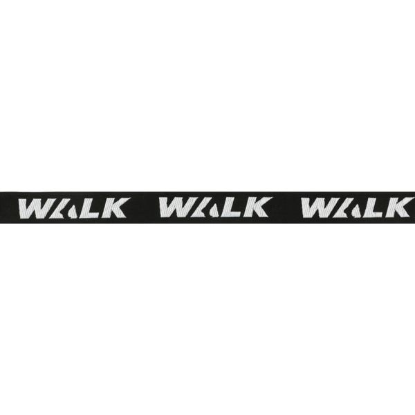 Тесьма лампасная 20 мм / 25 метров, с надписью WALK