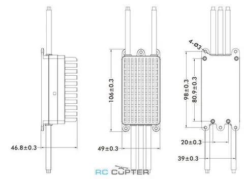ESC регулятор мотора T-Motor Flame 200A 14S