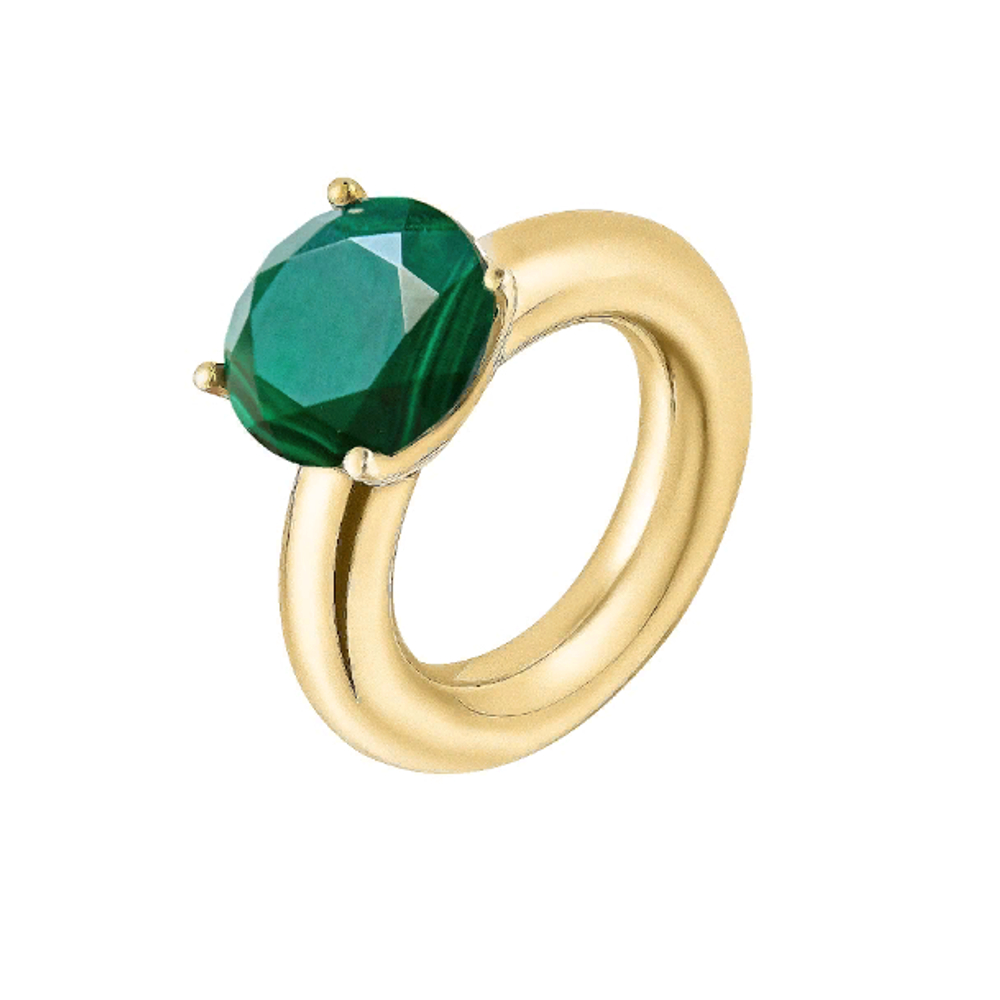 Moonka Cartoon Ring с малахитом
