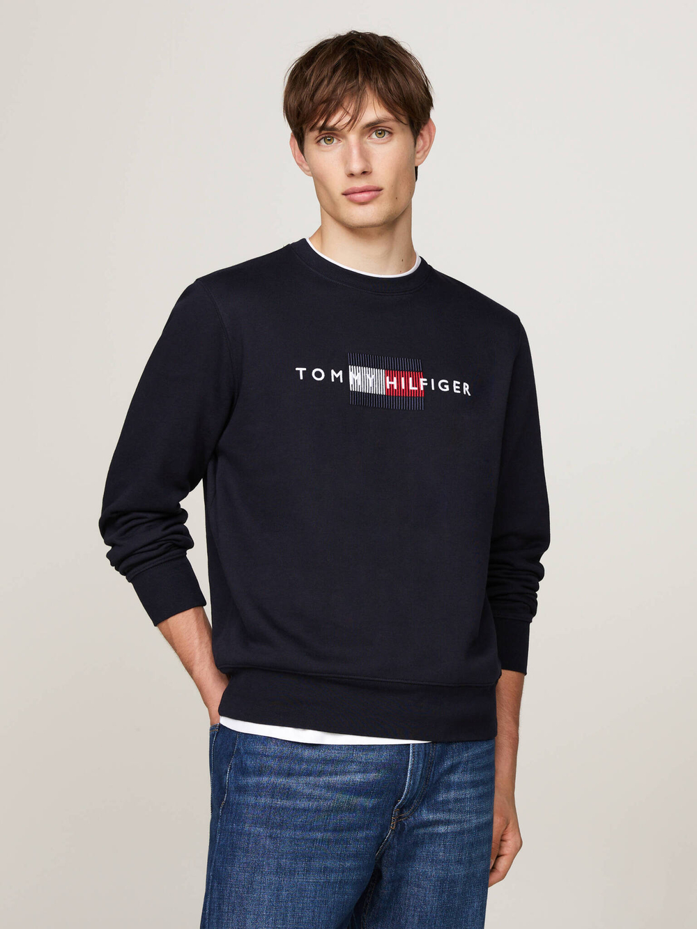 Худи Tommy Hilfiger - темно-синий(MW0MW35541)
