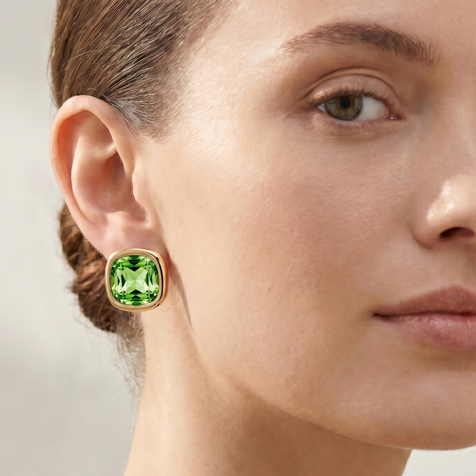 Серьги Fiore Luna Peridot AG210405E-015 G