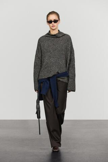 Massimo Dutti Джемпер из 100% шерсти мулине, серый