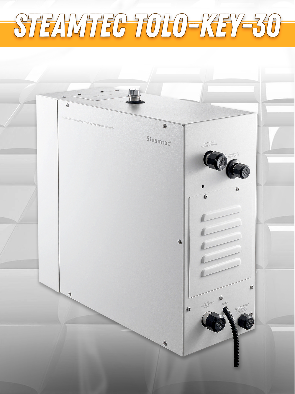 Steamtec TOLO KEY 30 - 3 кВт (ВЛАГОСТОЙКИЙ модуль управления), парогенератор для хамама и турецкой бани