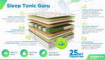 Матрас Sontery by Askona Slep Tonic Guru 90x200х27, среднежесткий/среднежесткий