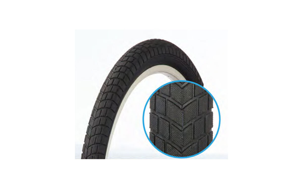 Покрышка TRIX 20"х 2.125 (57-406) TX-032, дорожная, черная