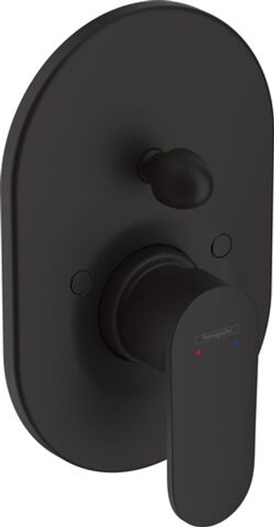 Смеситель для ванны Hansgrohe Vernis Blend однорычажный, СМ матовый чёрный 71449670