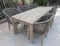 Комплект уличной мебели Kia Flores из массива акации, стол, 6 стульев