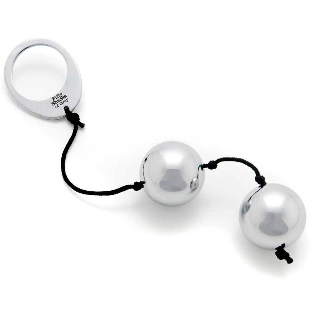 Тяжелые металлические вагинальные шарики Silver Metal Ben Wa Balls (Цвет: серебро)