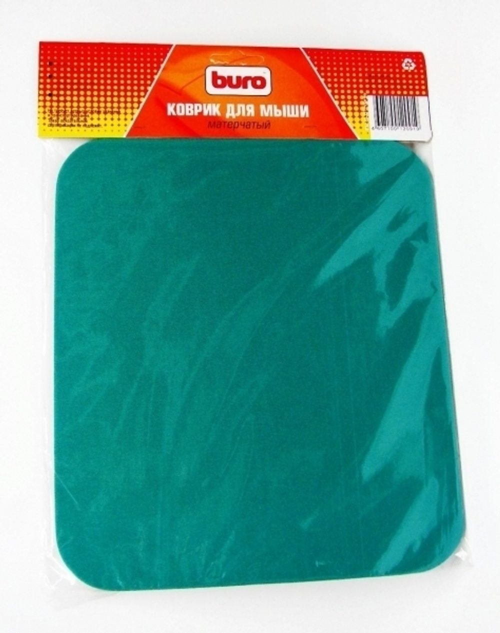 Коврик для мыши Buro BU-CLOTH/green 220 х 250 х 4 мм,