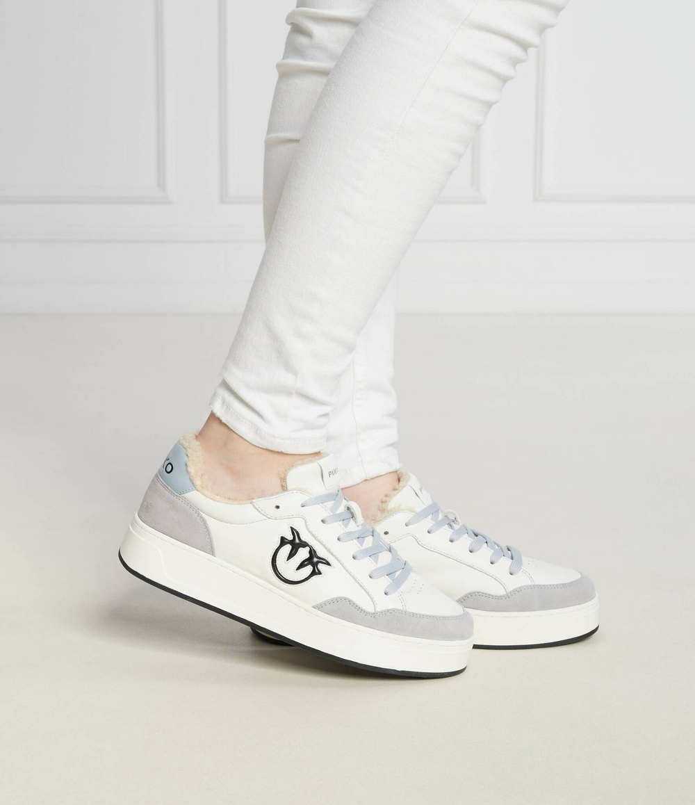 Кожаные кроссовки bondy 2.0 sneaker pelle vitell Pinko - белый(101681 A13S)