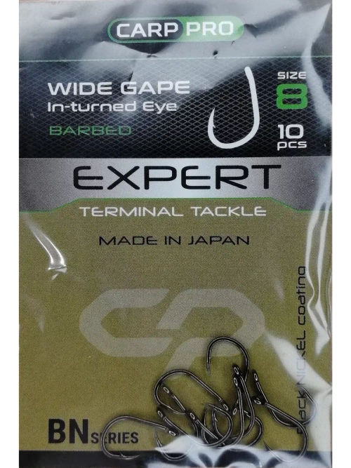Крючок Wide Gape In-Turned Eye BN №8