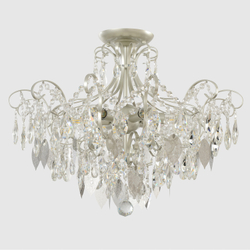 Светильник потолочный Crystal Lux ESMIRALDA PL6 SILVER